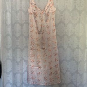 Urban Outfitters Midi Floral Satin Dress